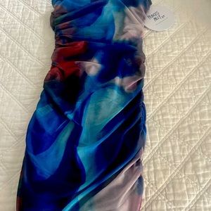 Brand new multi color mini dress